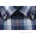 Ligne Plaid Single Breasted Casual Men's Shirt